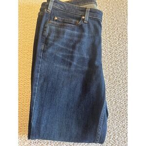 Carhartt Rugged Flex Slim Fit Tapered Jeans Women 16 Short Dark Indigo BD4976-W